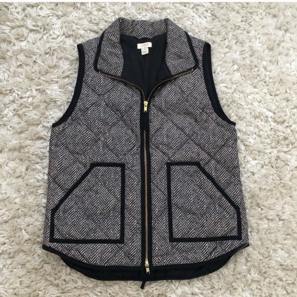 J. Crew Herringbone Vest